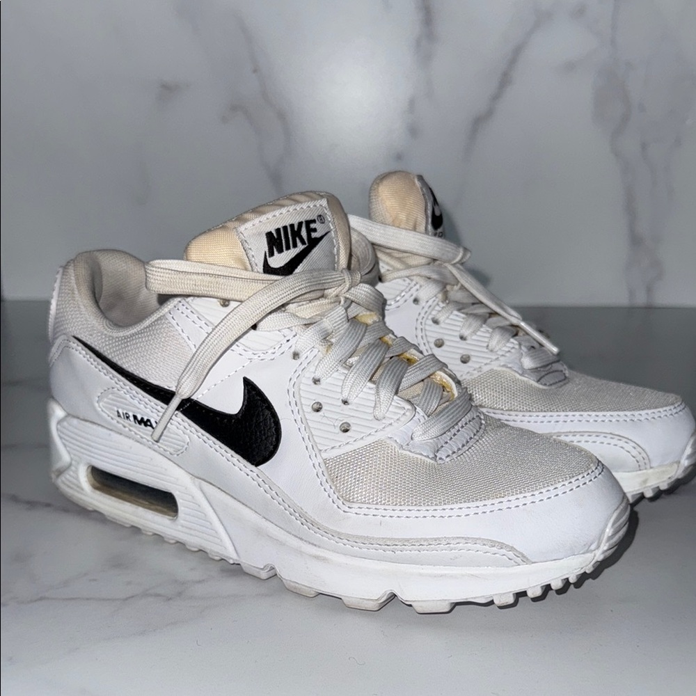 Nike Air Max White and Black Sneakers